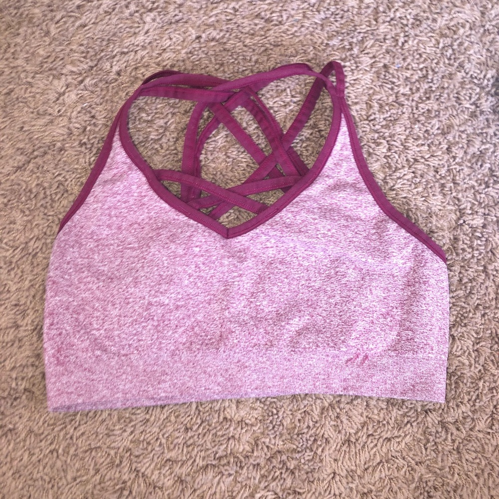 Reebox maroon sports bra